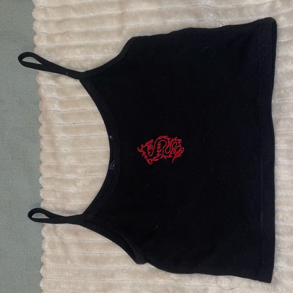 Black tank top